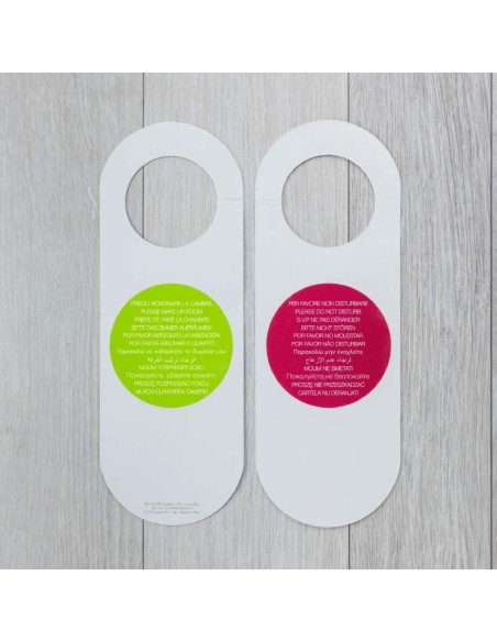 Cartello Non Disturbare e Riordinare la Camera Linea No Logo H021