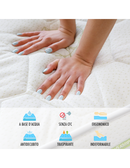 Materasso Matrimoniale 170x190 cm in Memory Foam Marta Marzotto per Hotel e Beb